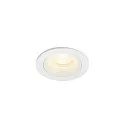 Plafondinbouwarmatuur NUMINOS® XS rond, geschikt voor beeldschermwerkstations IP20, wit, gelakt dimbaar