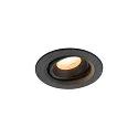 Plafondinbouwarmatuur NUMINOS® MOVE XS rond, geschikt voor beeldschermwerkstations IP20, zwart, gelakt dimbaar