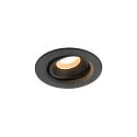 ceiling recessed luminaire NUMINOS® MOVE XS round, suitable for VDU workstation IP20, black, lacquered dimmable