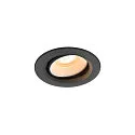 ceiling recessed luminaire NUMINOS® MOVE XS round, suitable for VDU workstation IP20, black, white, lacquered dimmable