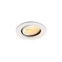 Plafondinbouwarmatuur NUMINOS® MOVE XS rond, geschikt voor beeldschermwerkstations IP20, wit, gelakt dimbaar