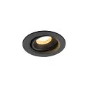 Plafondinbouwarmatuur NUMINOS® MOVE XS rond, geschikt voor beeldschermwerkstations IP20, zwart, gelakt dimbaar