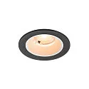 Plafondinbouwarmatuur NUMINOS® S rond, geschikt voor beeldschermwerkstations IP20, zwart, wit, gelakt dimbaar