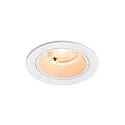 ceiling recessed luminaire NUMINOS® S round, suitable for VDU workstation IP20, white, lacquered dimmable
