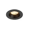 Plafondinbouwarmatuur NUMINOS® S rond, geschikt voor beeldschermwerkstations IP20, zwart, gelakt dimbaar