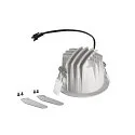 SLV ceiling recessed luminaire NUMINOS® S round, suitable for VDU workstation IP20, white, lacquered dimmable