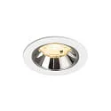 ceiling recessed luminaire NUMINOS® S suitable for VDU workstation IP20, chrome, white dimmable