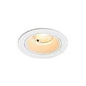 Plafondinbouwarmatuur NUMINOS® S rond, geschikt voor beeldschermwerkstations IP20, wit, gelakt dimbaar