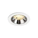 ceiling recessed luminaire NUMINOS® S suitable for VDU workstation IP20, chrome, white dimmable