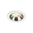 ceiling recessed luminaire NUMINOS® S suitable for VDU workstation IP20, chrome, white dimmable