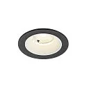 Plafondinbouwarmatuur NUMINOS® S rond, geschikt voor beeldschermwerkstations IP20, zwart, wit, gelakt dimbaar