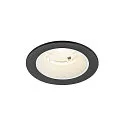 Plafondinbouwarmatuur NUMINOS® S rond, geschikt voor beeldschermwerkstations IP20, zwart, wit, gelakt dimbaar