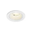 Plafondinbouwarmatuur NUMINOS® S rond, geschikt voor beeldschermwerkstations IP20, wit, gelakt dimbaar