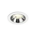 ceiling recessed luminaire NUMINOS® S suitable for VDU workstation IP20, chrome, white dimmable