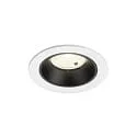 Plafondinbouwarmatuur NUMINOS® S geschikt voor beeldschermwerkstations IP20, zwart, wit dimbaar
