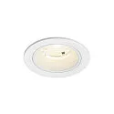 Plafondinbouwarmatuur NUMINOS® S rond, geschikt voor beeldschermwerkstations IP20, wit, gelakt dimbaar