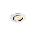 Plafondinbouwarmatuur NUMINOS® MOVE S rond, geschikt voor beeldschermwerkstations IP20, wit, gelakt dimbaar
