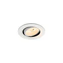 Plafondinbouwarmatuur NUMINOS® MOVE S rond, geschikt voor beeldschermwerkstations IP20, wit, gelakt dimbaar