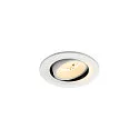 Plafondinbouwarmatuur NUMINOS® MOVE S rond, geschikt voor beeldschermwerkstations IP20, wit, gelakt dimbaar