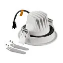 SLV ceiling recessed luminaire NUMINOS® MOVE S round, suitable for VDU workstation IP20, white, lacquered dimmable