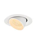 SLV Plafondinbouwarmatuur NUMINOS® GIMBLE M geschikt voor beeldschermwerkstations IP20, wit, gelakt dimbaar