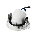 SLV Plafondinbouwarmatuur NUMINOS® GIMBLE M geschikt voor beeldschermwerkstations IP20, wit, gelakt dimbaar
