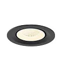 SLV Plafondinbouwarmatuur NUMINOS® GIMBLE M geschikt voor beeldschermwerkstations IP20, zwart, wit, gelakt dimbaar