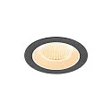 Plafondinbouwarmatuur NUMINOS® M rond, geschikt voor beeldschermwerkstations IP20, zwart, wit, gelakt dimbaar