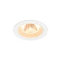 Plafondinbouwarmatuur NUMINOS® M rond, geschikt voor beeldschermwerkstations IP20, wit, gelakt dimbaar
