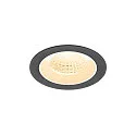 Plafondinbouwarmatuur NUMINOS® M rond, geschikt voor beeldschermwerkstations IP20, zwart, wit, gelakt dimbaar