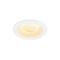Plafondinbouwarmatuur NUMINOS® M rond, geschikt voor beeldschermwerkstations IP20, wit, gelakt dimbaar