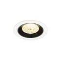 ceiling recessed luminaire NUMINOS® M suitable for VDU workstation IP20, black, white dimmable