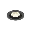 Plafondinbouwarmatuur NUMINOS® M rond, geschikt voor beeldschermwerkstations IP20, zwart, gelakt dimbaar