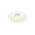 Plafondinbouwarmatuur NUMINOS® M rond, geschikt voor beeldschermwerkstations IP20, wit, gelakt dimbaar
