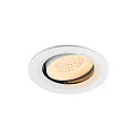 Plafondinbouwarmatuur NUMINOS® MOVE M rond, geschikt voor beeldschermwerkstations IP20, wit, gelakt dimbaar