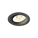 Plafondinbouwarmatuur NUMINOS® MOVE M rond, geschikt voor beeldschermwerkstations IP20, zwart, wit, gelakt dimbaar