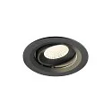 Plafondinbouwarmatuur NUMINOS® MOVE M rond, geschikt voor beeldschermwerkstations IP20, zwart, gelakt dimbaar
