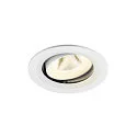 Plafondinbouwarmatuur NUMINOS® MOVE M rond, geschikt voor beeldschermwerkstations IP20, wit, gelakt dimbaar