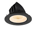 SLV Plafondinbouwarmatuur NUMINOS® GIMBLE L rond, geschikt voor beeldschermwerkstations IP20, zwart, wit, gelakt dimbaar