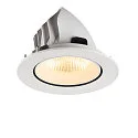 SLV Plafondinbouwarmatuur NUMINOS® GIMBLE L rond, geschikt voor beeldschermwerkstations IP20, wit, gelakt dimbaar