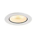 SLV Plafondinbouwarmatuur NUMINOS® GIMBLE L rond, geschikt voor beeldschermwerkstations IP20, wit, gelakt dimbaar