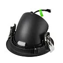 SLV Plafondinbouwarmatuur NUMINOS® GIMBLE L rond, geschikt voor beeldschermwerkstations IP20, zwart, gelakt dimbaar