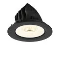 SLV Plafondinbouwarmatuur NUMINOS® GIMBLE L rond, geschikt voor beeldschermwerkstations IP20, zwart, wit, gelakt dimbaar