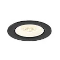 SLV Plafondinbouwarmatuur NUMINOS® GIMBLE L rond, geschikt voor beeldschermwerkstations IP20, zwart, wit, gelakt dimbaar
