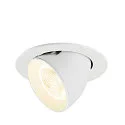 ceiling recessed luminaire NUMINOS® GIMBLE L round, suitable for VDU workstation IP20, white, lacquered dimmable