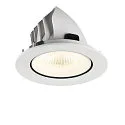 SLV Plafondinbouwarmatuur NUMINOS® GIMBLE L rond, geschikt voor beeldschermwerkstations IP20, wit, gelakt dimbaar