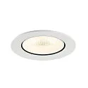 SLV Plafondinbouwarmatuur NUMINOS® GIMBLE L rond, geschikt voor beeldschermwerkstations IP20, wit, gelakt dimbaar