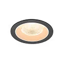 Plafondinbouwarmatuur NUMINOS® L rond, geschikt voor beeldschermwerkstations IP20, zwart, wit, gelakt dimbaar