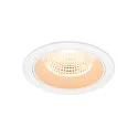 ceiling recessed luminaire NUMINOS® L round, suitable for VDU workstation IP20, white, lacquered dimmable