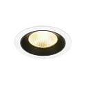 ceiling recessed luminaire NUMINOS® L suitable for VDU workstation IP20, black, white dimmable